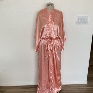 Trashy Lingerie M robe and chemise slip nightgown set